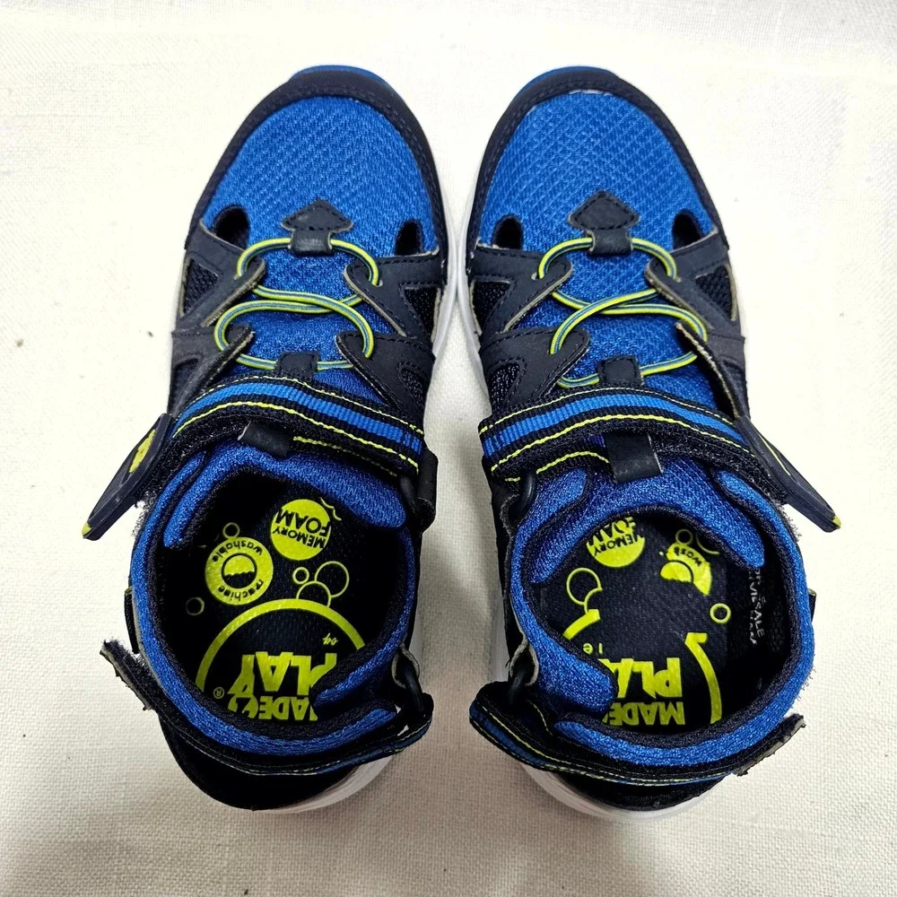 Stride Rite Made 2 Play Boys 13 Blue Water Sandals‎ Hybrid Sneakers Washable